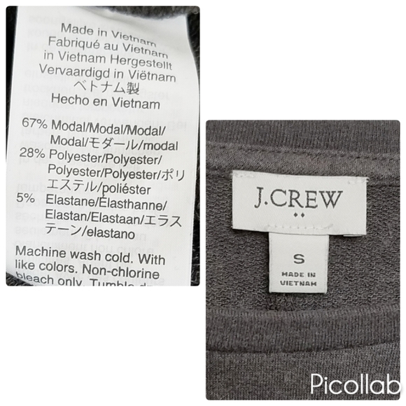 J. Crew 'Dark Gray' Long Sleeve Tee - Picture 2 of 5